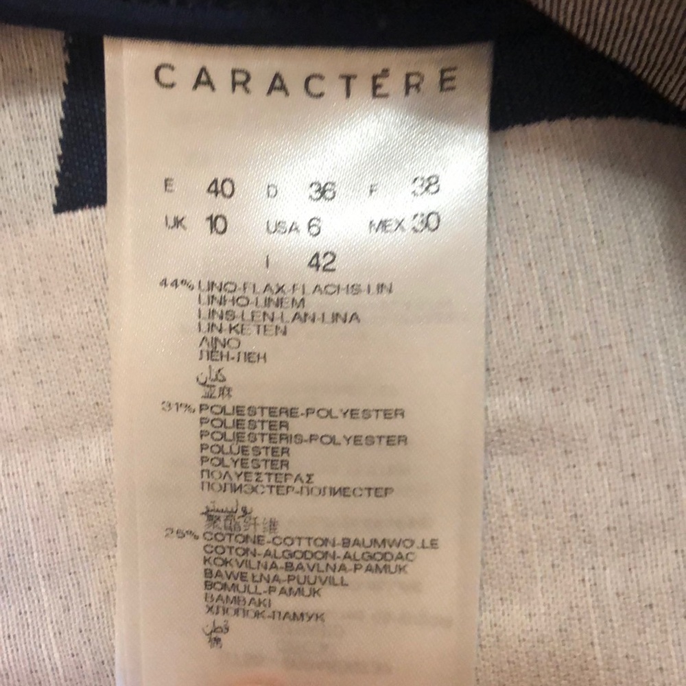 Caractere Italian patterned linen coat - Picture 5 of 5